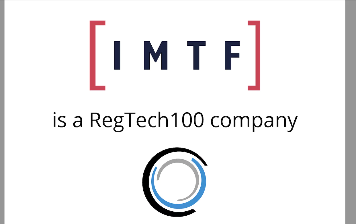 IMTF recognized a world pioneer in regulatory technology