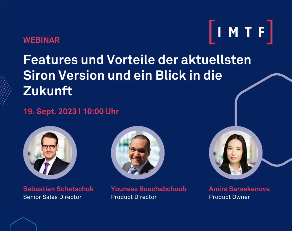 Webinar: “Features und Vorteile der aktuellsten Siron Version und ein Blick in die Zukunft”