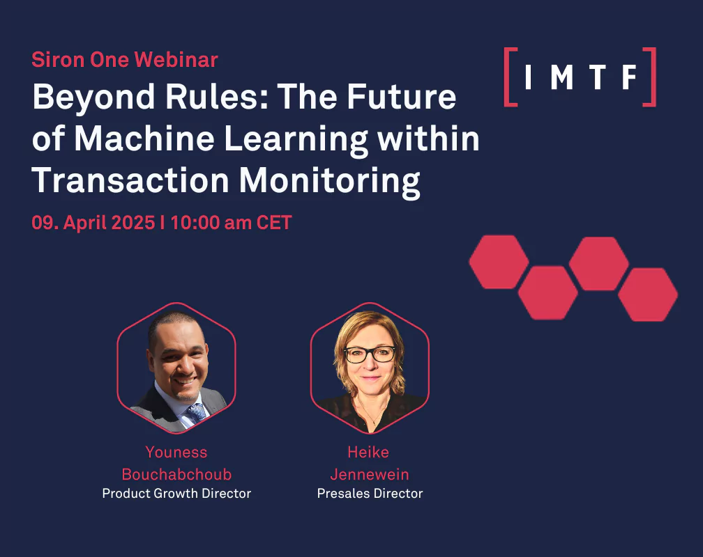 Webinar: Transaction Monitoring with Siron®One